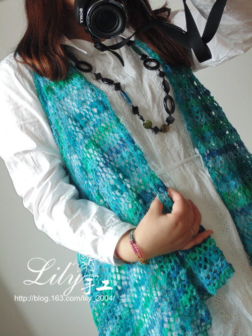 【Lily手工】---連蔓---歐編款一片式小披 - Lily - Lily的手工編織天地