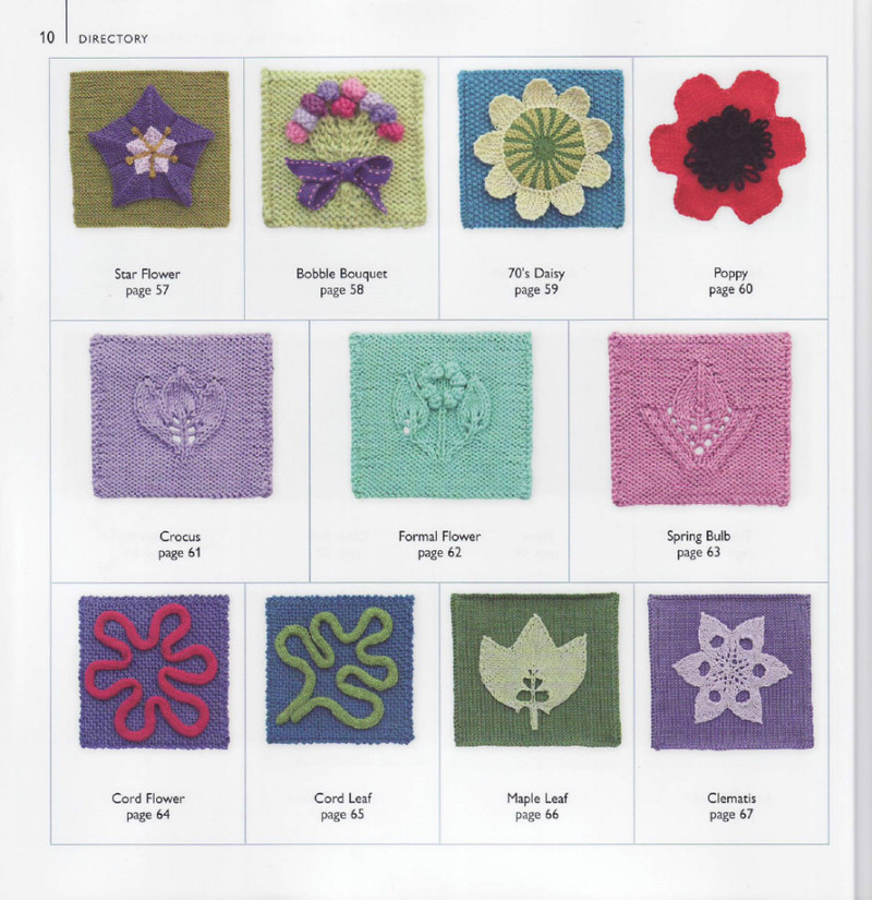 75 Floral Blocks to Knit - 紫蘇 - 紫蘇的博客