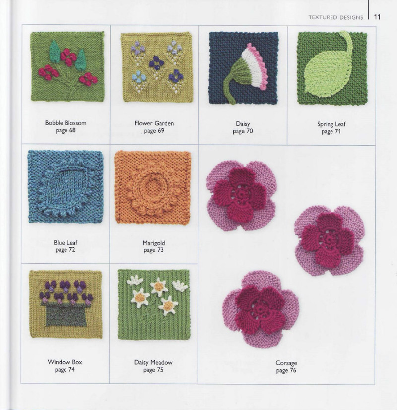 75 Floral Blocks to Knit - 紫蘇 - 紫蘇的博客