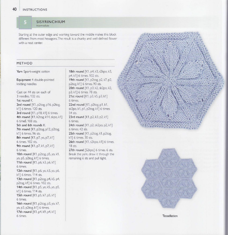 75 Floral Blocks to Knit - 紫蘇 - 紫蘇的博客