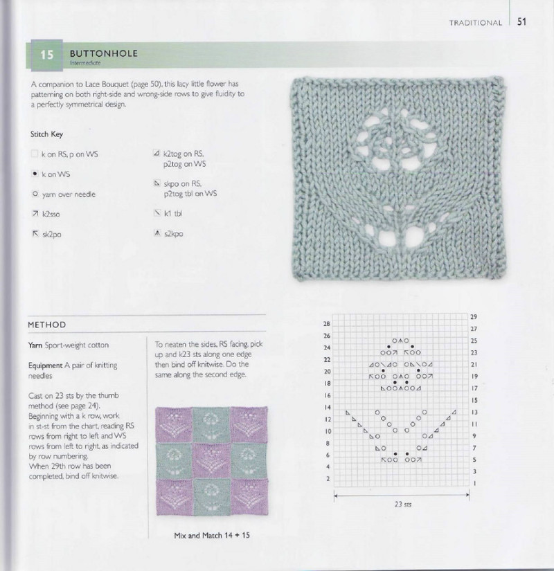 75 Floral Blocks to Knit - 紫蘇 - 紫蘇的博客
