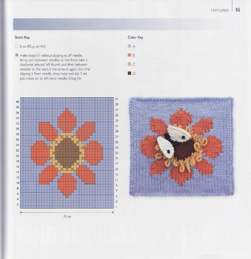 75 Floral Blocks to Knit - 紫蘇 - 紫蘇的博客