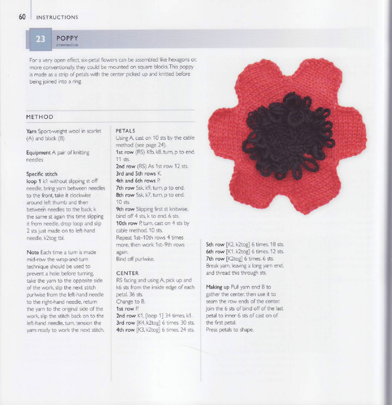 75 Floral Blocks to Knit - 紫蘇 - 紫蘇的博客
