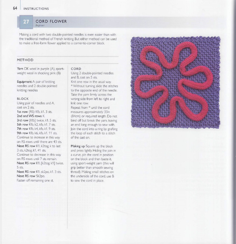 75 Floral Blocks to Knit - 紫蘇 - 紫蘇的博客