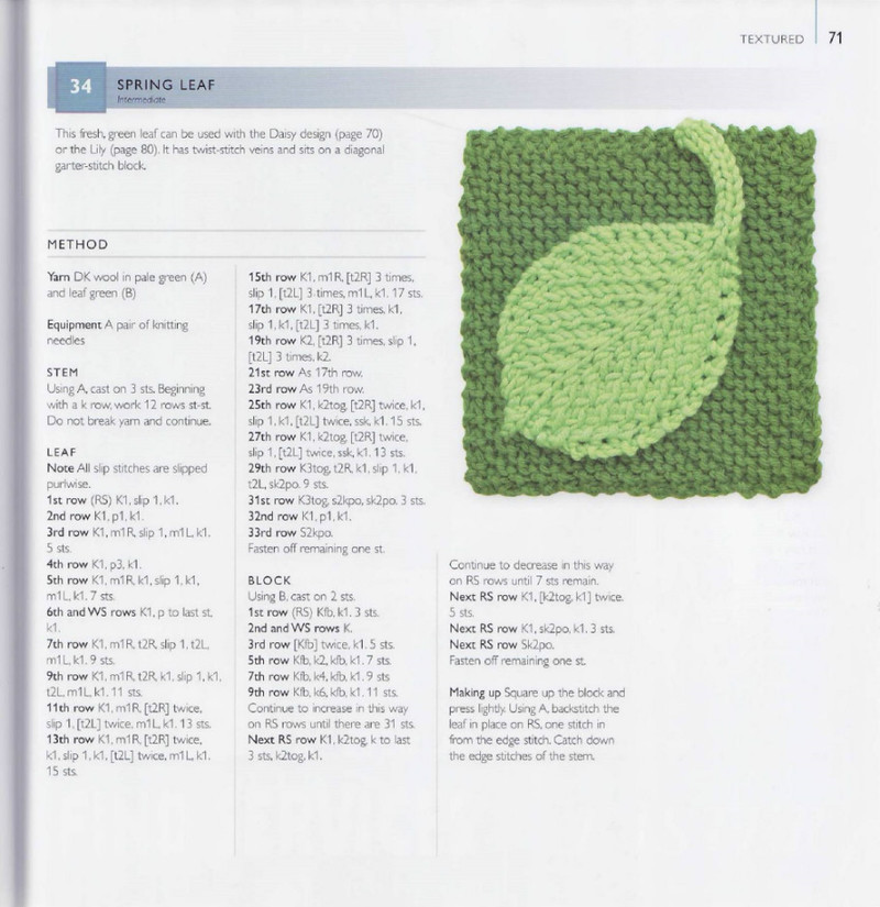 75 Floral Blocks to Knit - 紫蘇 - 紫蘇的博客
