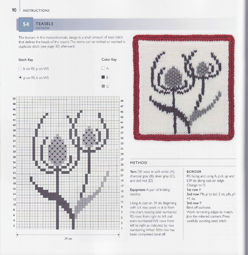 75 Floral Blocks to Knit - 紫蘇 - 紫蘇的博客