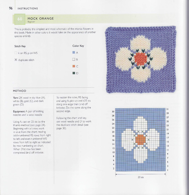 75 Floral Blocks to Knit - 紫蘇 - 紫蘇的博客