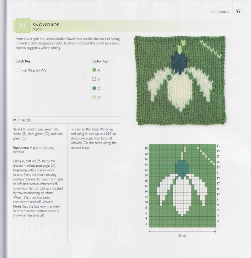 75 Floral Blocks to Knit - 紫蘇 - 紫蘇的博客