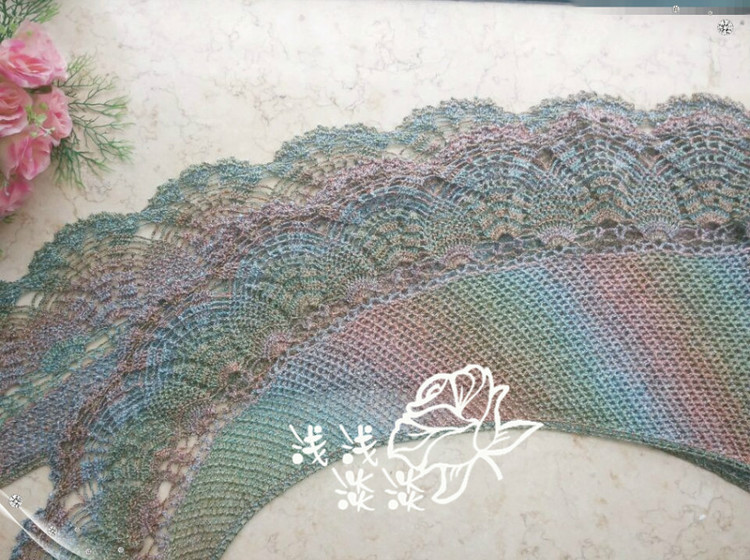 【淺淺淡淡】*綺儷---云蕾披肩圍巾 - 淺淺淡淡 - 淺 淺 淡 淡