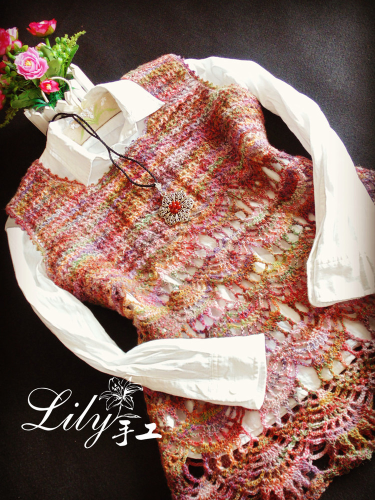 【Lily手工】--繁華--仿戀戀的錦葉背心款 - Lily - Lily的手工編織天地