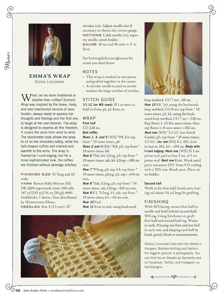 Interweaves Jane Austen Knits  Special Issue2015 - 輕描淡寫 - 輕描淡寫