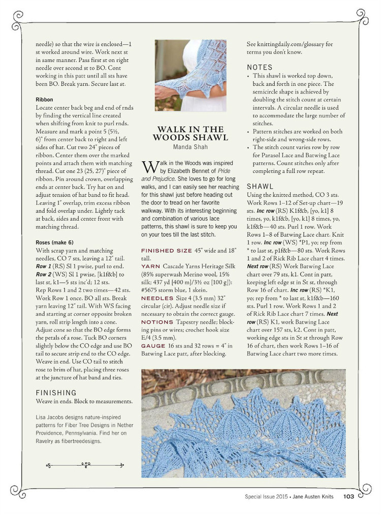 Interweaves Jane Austen Knits  Special Issue2015 - 輕描淡寫 - 輕描淡寫